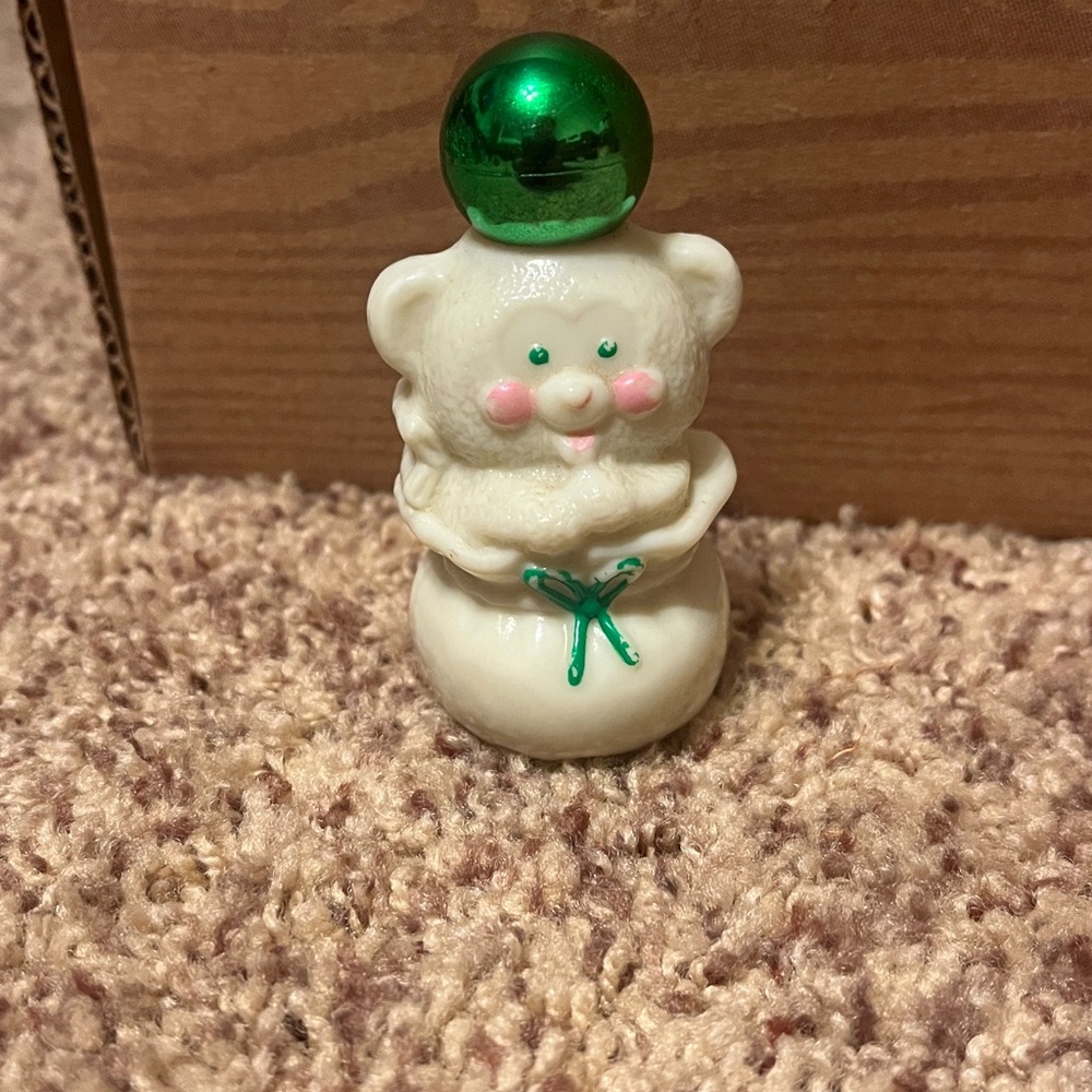 Avon Occur Cologne
Cute Bear Figurine with Green ornaments